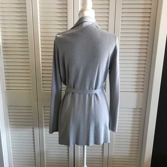Massimo from Target Belted Sweater Cardigan Jacket Ice Blue Women’s Size Large - Picture 2 of 6